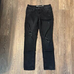 Seven7 Slim Straight Distressed Jeans – 8